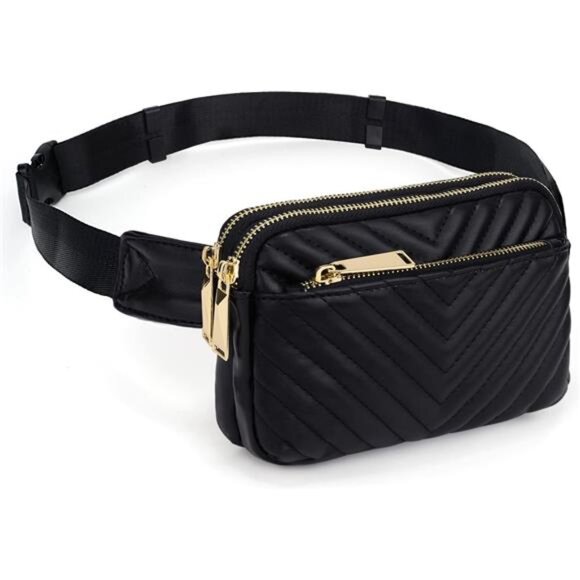 Crossbody Bag Trendy Fashion Black3 - Picture 1 of 6